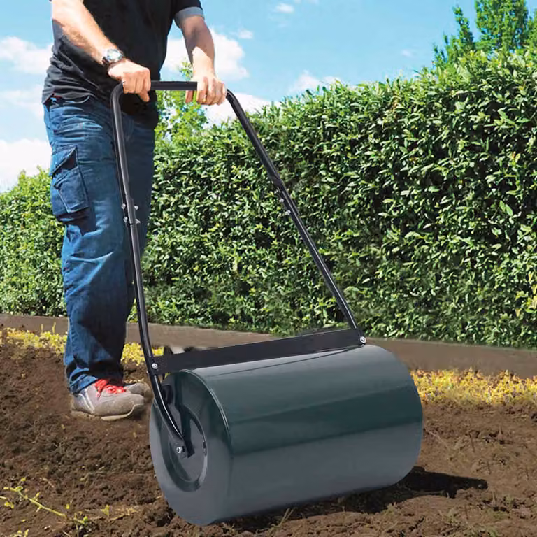 vidaXL Arieggiatore da Giardino Manuale in Acciaio Verde e Nero