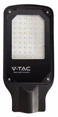 Lampione a LED, 30W, 2510 lumen, 6500K, grado di protezione IP65, colore nero