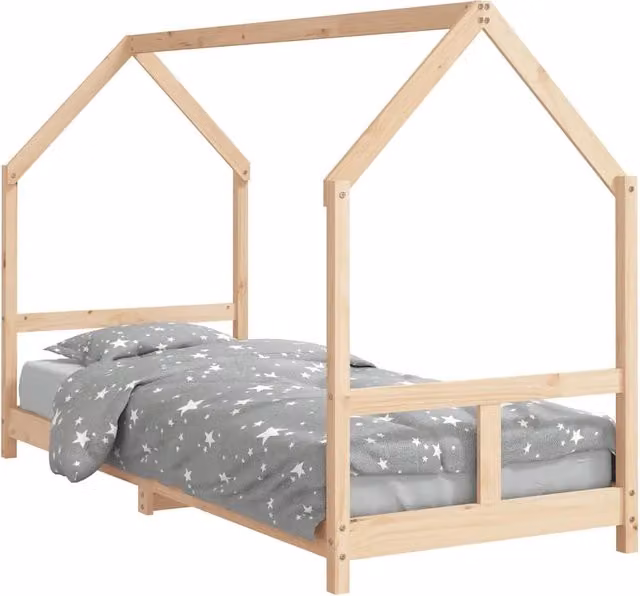 Giroletto per bambini in legno massello di pino bianco, L/P/H: 200 x 80 x 85,5 cm