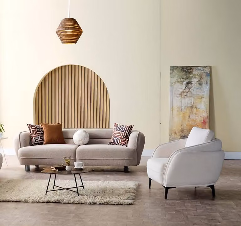 Sofa Couchgarnitur Sitzgruppe Sessel Polsterkombination Garnitur Wohnzimmer 2tlg