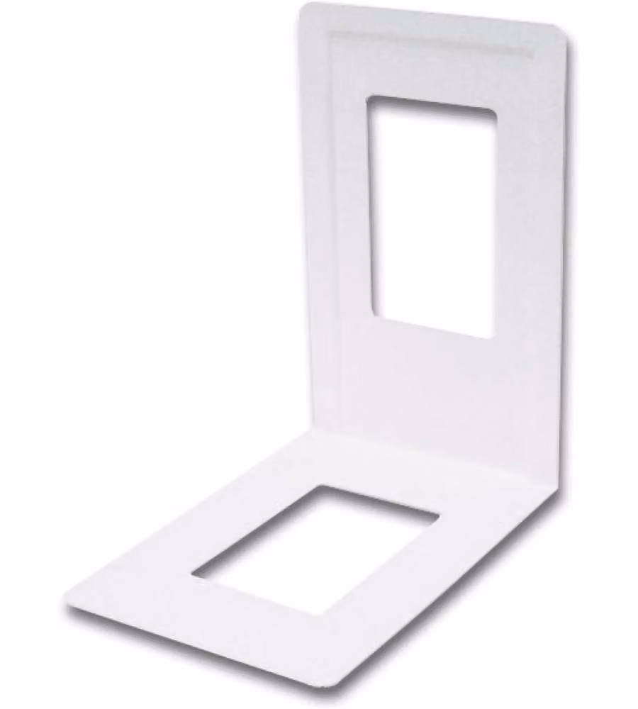 Element System Fermalibri in Metallo 120x130 mm Bianchi Set di 4