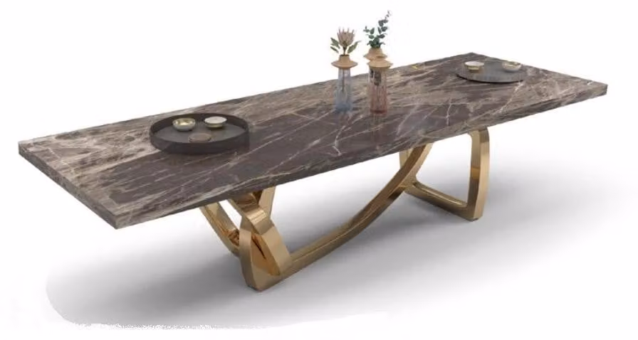 Großer Eleganter Esstisch Esszimmer Möbel Moderner Design Stilvoll