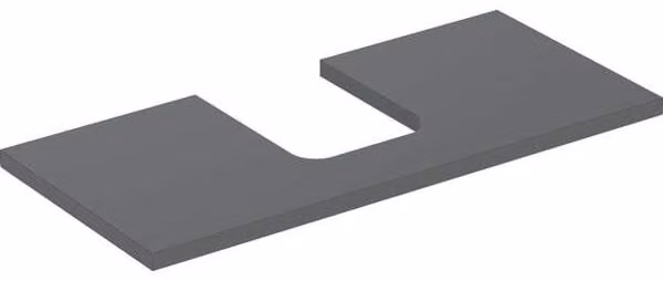 Plaque de lavabo Geberit ONE, découpe au centre, pour lavabo à poser en forme de coupe, 105x3x47cm, 505.274.00.3, 505.274.00.3