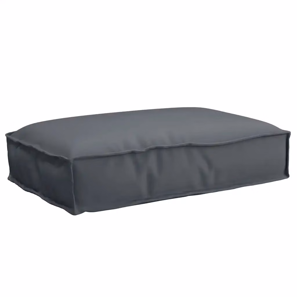 Cuscino da esterno rettangolare vidaXL in tessuto Oxford antracite, L 60 cm x P 40 cm x H 8 cm