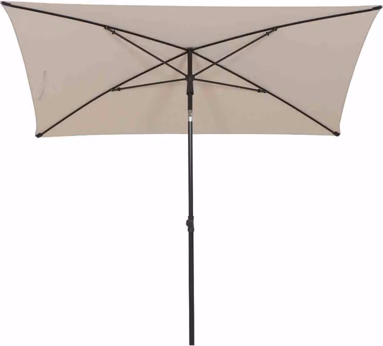 SIENA GARDEN Ombrellone a palo centro città antracite/naturale 140x210cm