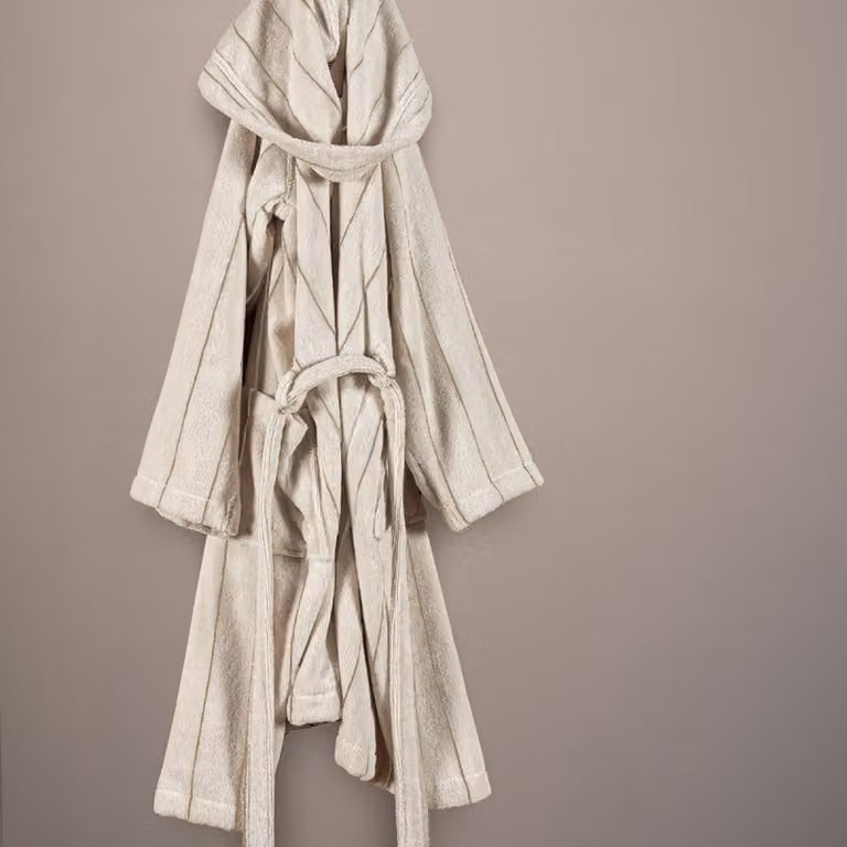 SMART Accappatoio - Taglia: L/XL,Colore: SMART - OFF-WHITE/TAN