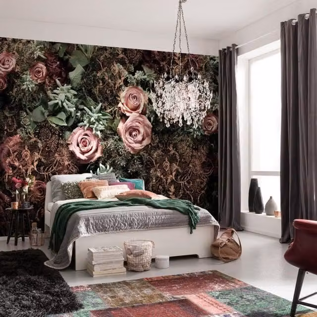 Fotomurale floreale KOMAR Velvet Multicolore L: 368 cm x H: 254 cm