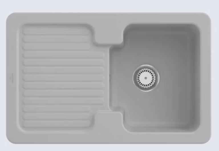 Lavello Villeroy&Boch, lavello da cucina Condor 45 Steam 800x510 mm, larghezza mobile sottolavello 45 cm