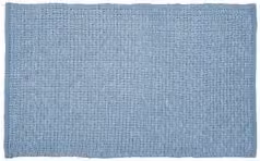 Tappeto da bagno TREVI Azzurro e Bianco L: 110 cm, P: 60 cm