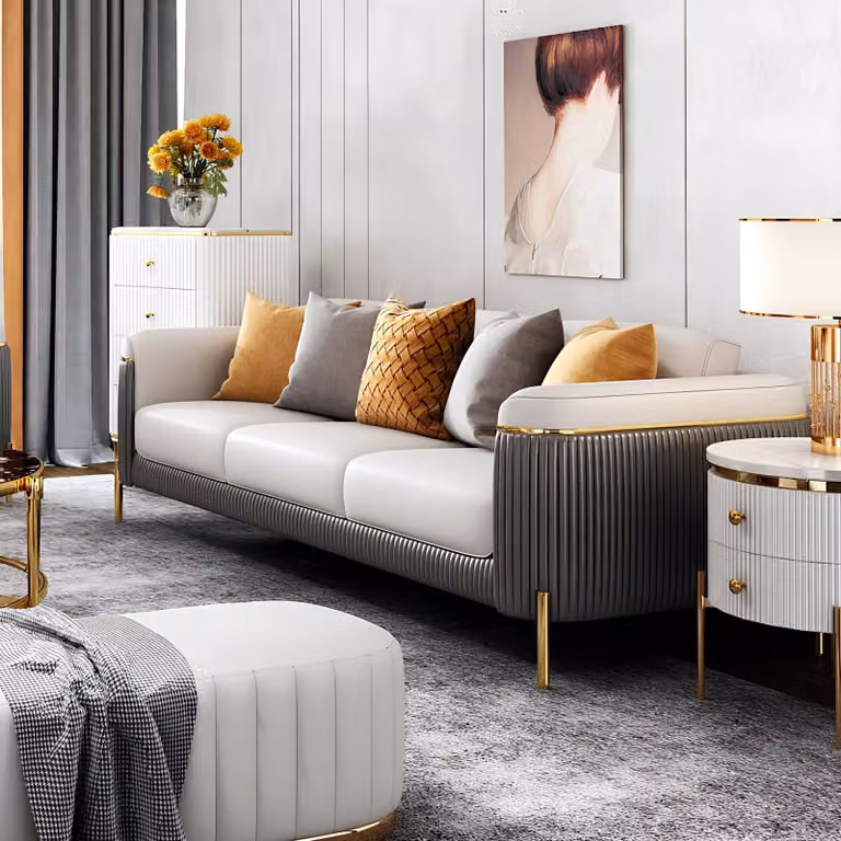 Sofagarnitur 321 Sitzer Set Design Sofa Polster Couchen Couch Modern Tisch