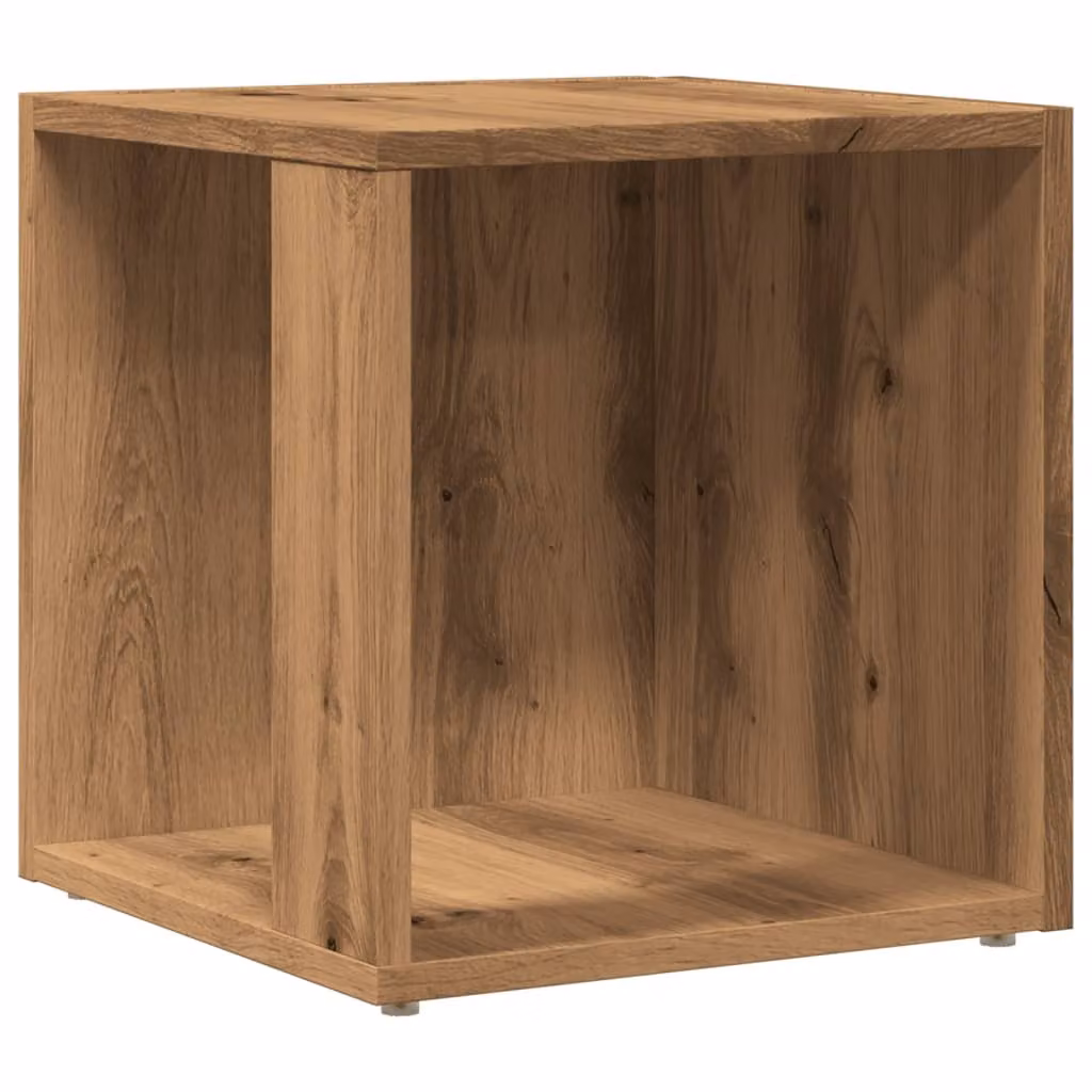 Tavolino da Salotto Rovere Artigianale 33x33x34cm in Truciolato