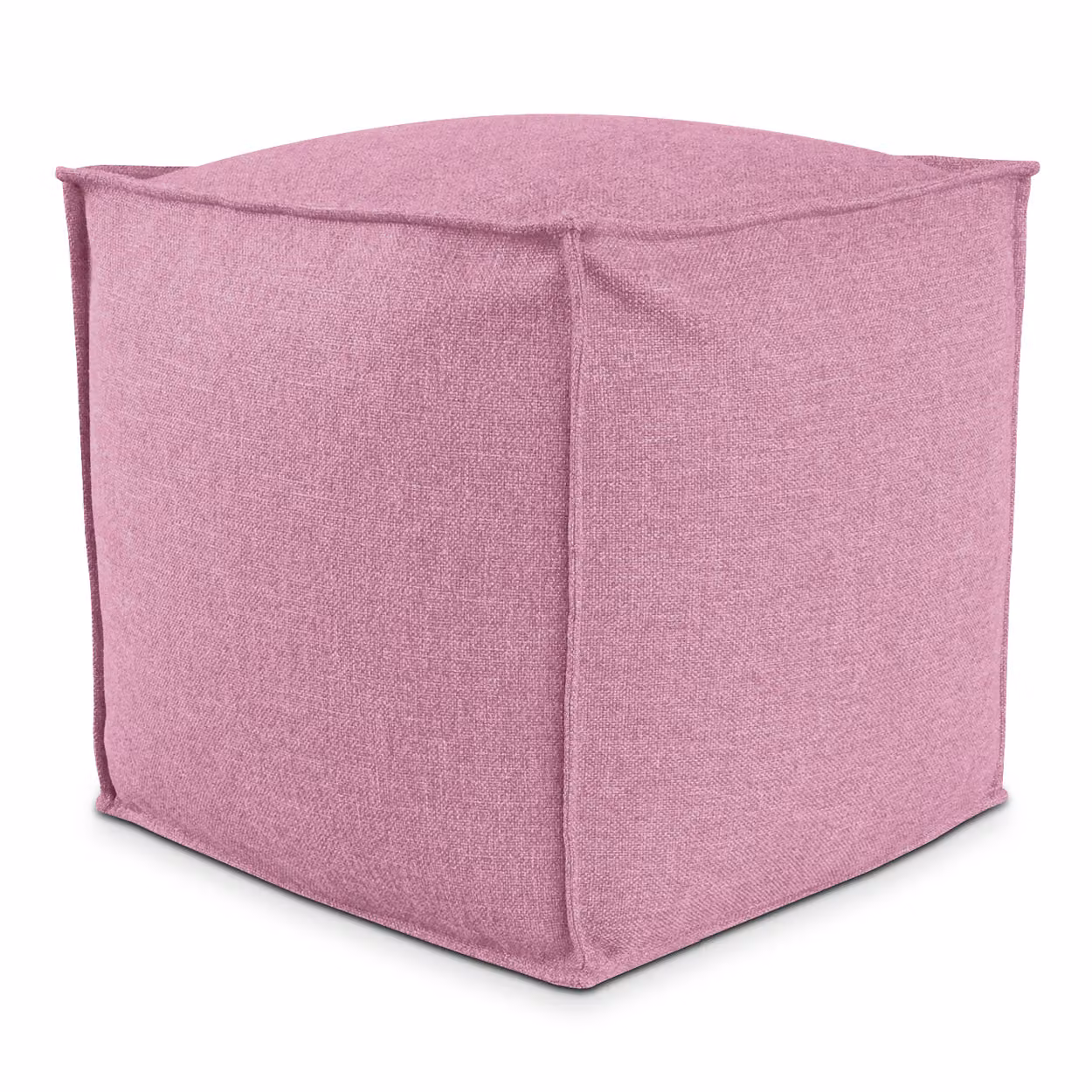 POUF QUADRATO PIUMA 50x50 cm Rosa