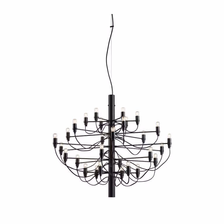 Lampada a sospensione Flos in metallo nero opaco