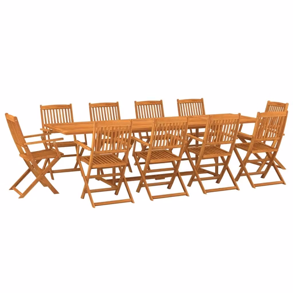SYFAX™ Set da Pranzo da Giardino 11 pz 280x90x75 cm Massello di Acacia