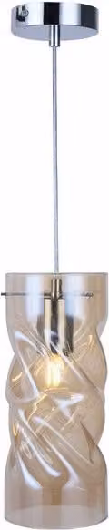 Lampada a sospensione Pia cromata 1xE27x60W in vetro, dimensioni: 120x12x12 cm, IP20 Reality