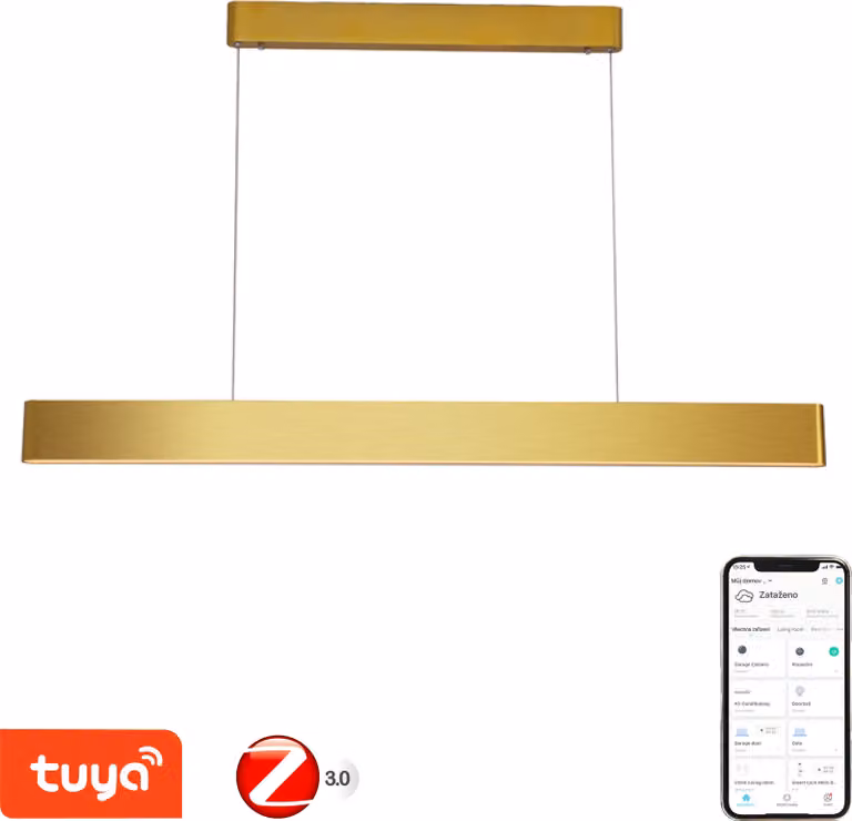 Immax NEO MILANO Smart 120cm, CCT 40W/RGB 18W, oro Zigbee 3.0
