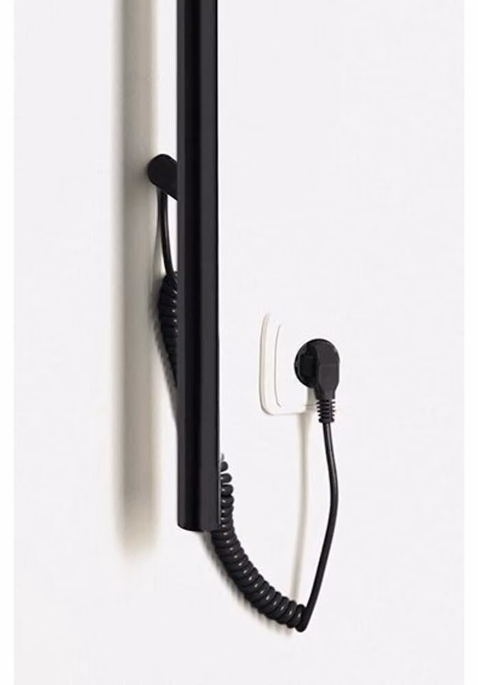 Asciugamani elettrico PASADOR, 150x1500 mm, 30 W, nero opaco