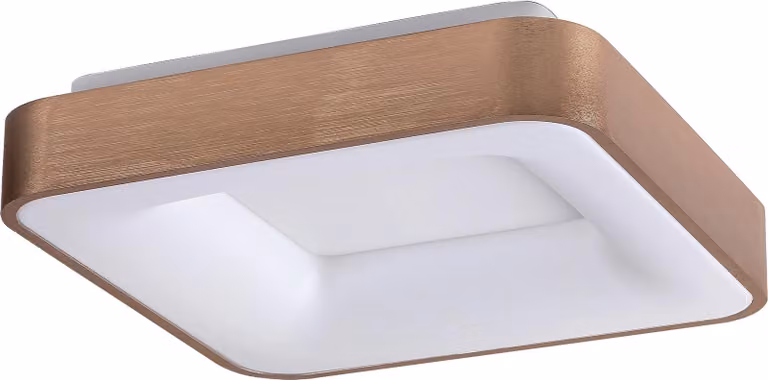 Rabalux 5056 Lampada da soffitto Carmella, 30 W, 4000 K, 1950 lm, bianco dorato, bianco neutro, 40x40 cm