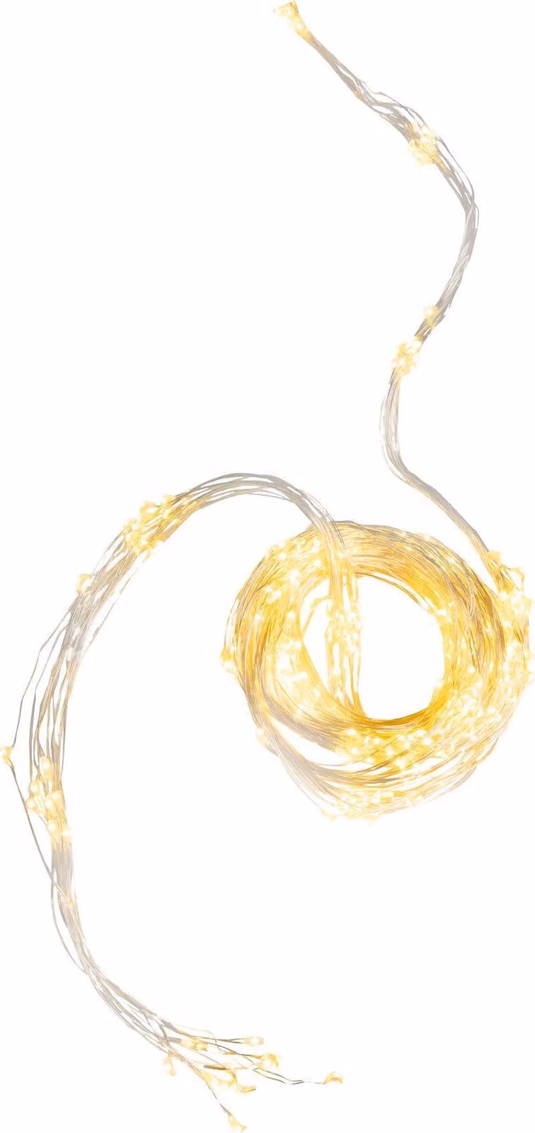 Catena luminosa MagicHome Natale Twisted Stars 1200S, 1200 LED bianco caldo, luce fissa, 230 V, 50 Hz, IP44, per esterni, illuminazione, L-3 m x 40 fili