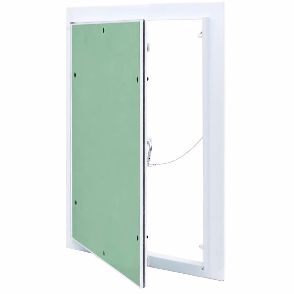 Pannello di accesso in alluminio vidaXL verde e argento L: 35 cm, H: 45 cm