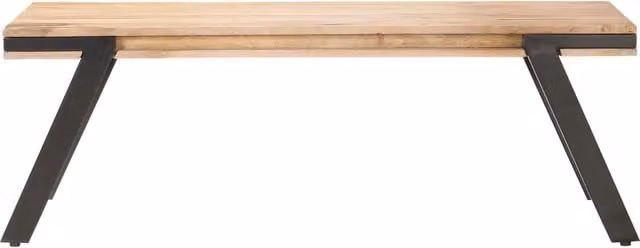 Tavolino da salotto rettangolare in legno di mango marrone vidaXL L: 114 cm, P: 65 cm, H: 40 cm