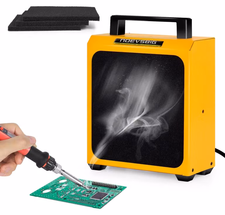 Aspiratore di fumo - 230 Volt - Display a LED - Filtri a carbone attivo
