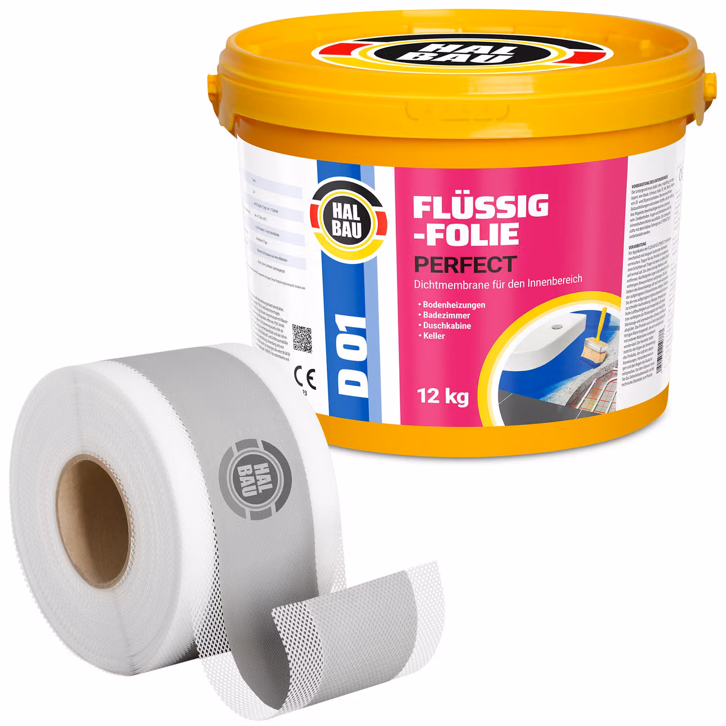 Kit di sigillatura liquido, 12 kg. Pellicola sigillante, nastro sigillante, 10 metri. Sigillante per doccia e bagno, modello H21