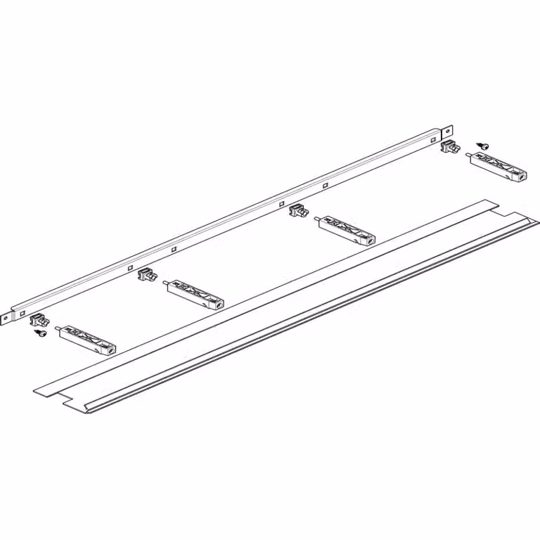 ABN Separatore in PVC orizzontale FB3 per alloggiamenti con profondità di 160 mm GTWM3