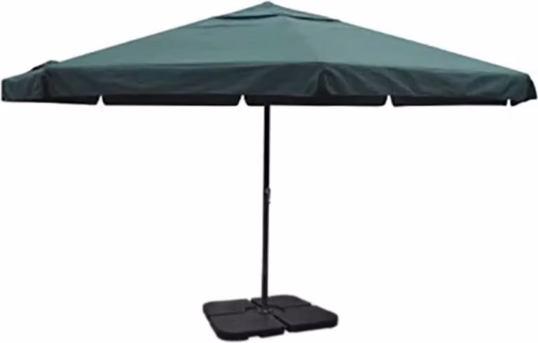 Maison Exclusive - Ombrellone da Giardino in Alluminio con Base Portatile Verde