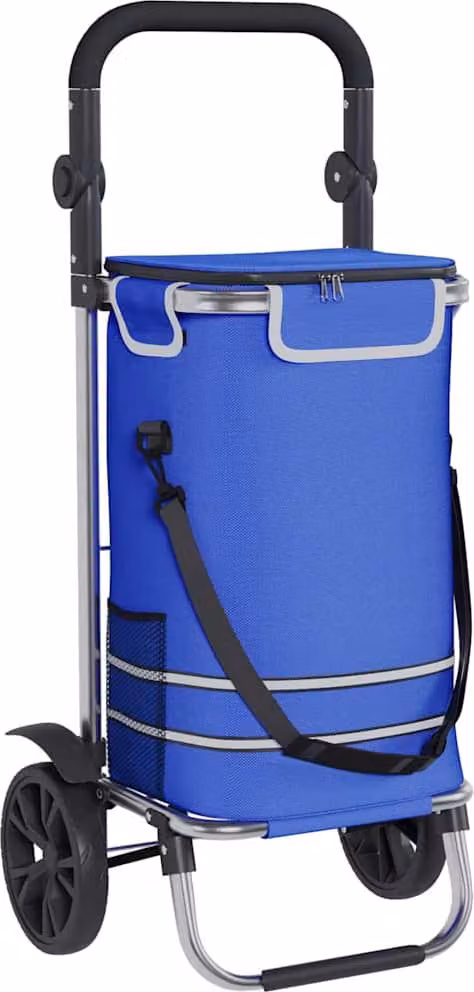 Carrello della spesa Blu 36,5 x 46,5 x 100,5 cm Tessuto Oxford