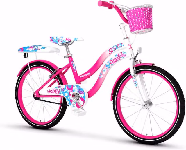 Bicicletta per bambina Magikbike Happy 20 pollici con 7 velocità, colore rosa