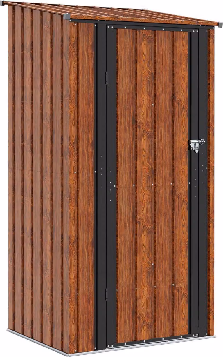 Casette da giardino Marrone 103 x 86 x 200 cm Metallo