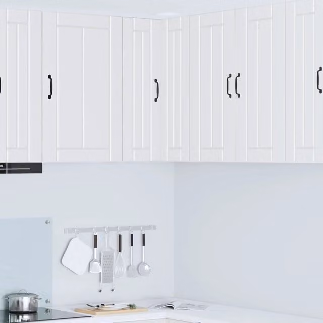 Mobile angolare per parete LUCCA Bianco 57 x 57 x 80 cm 885075