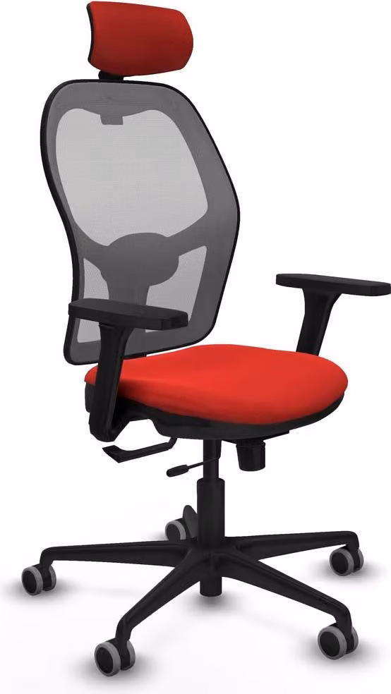 Sedia da ufficio con poggiatesta Jorquera Piqueras y Crespo 3D036G2 Rosso