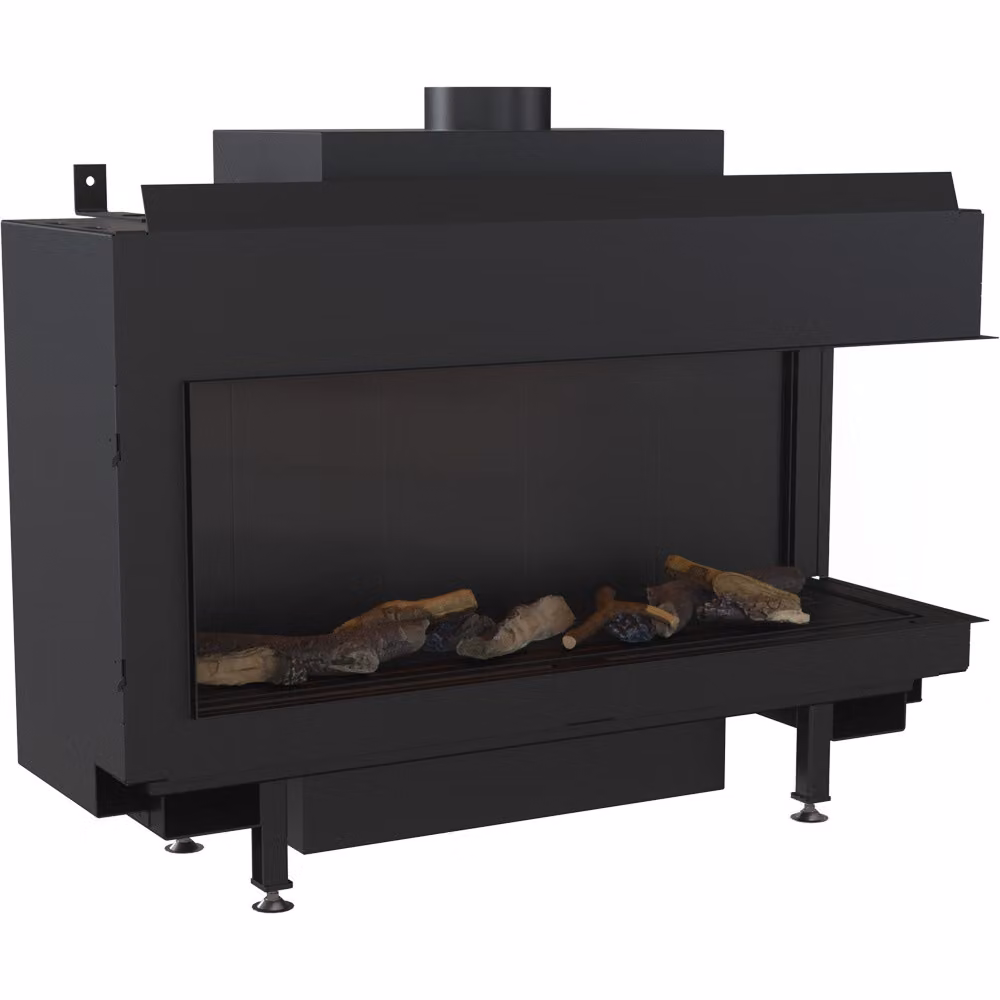 Caminetto a gas LEO 100 propano destro ∅ 100/150 8,2 kW