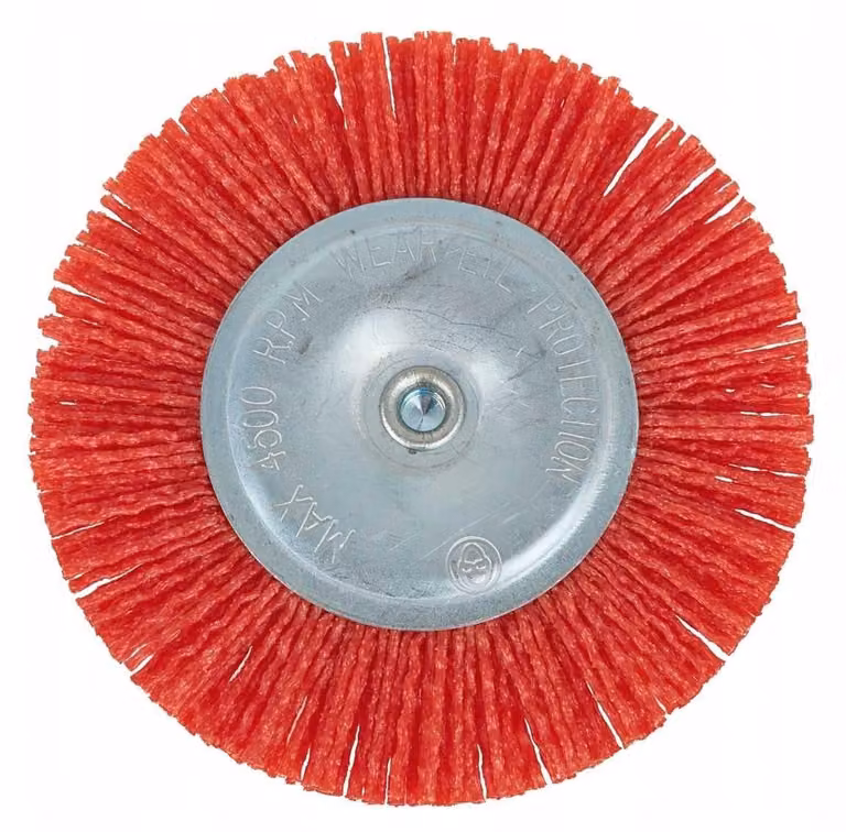 Spazzola laterale in nylon, attacco da 100 mm