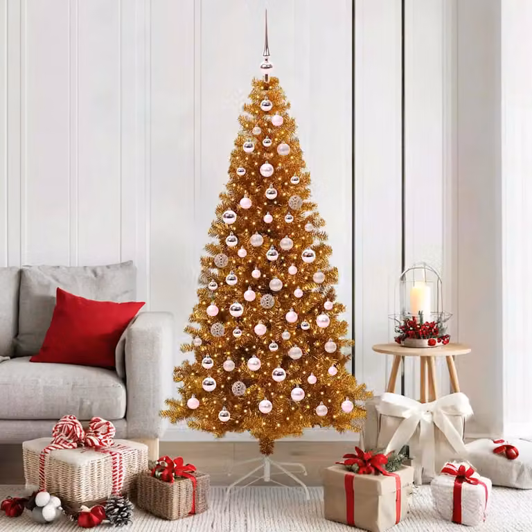 vidaXL Albero di Natale Oro 180 cm PET