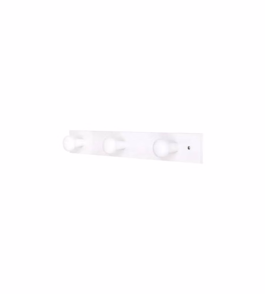 Portabito in Legno di Faggio - Bianco - 440x60x65 mm