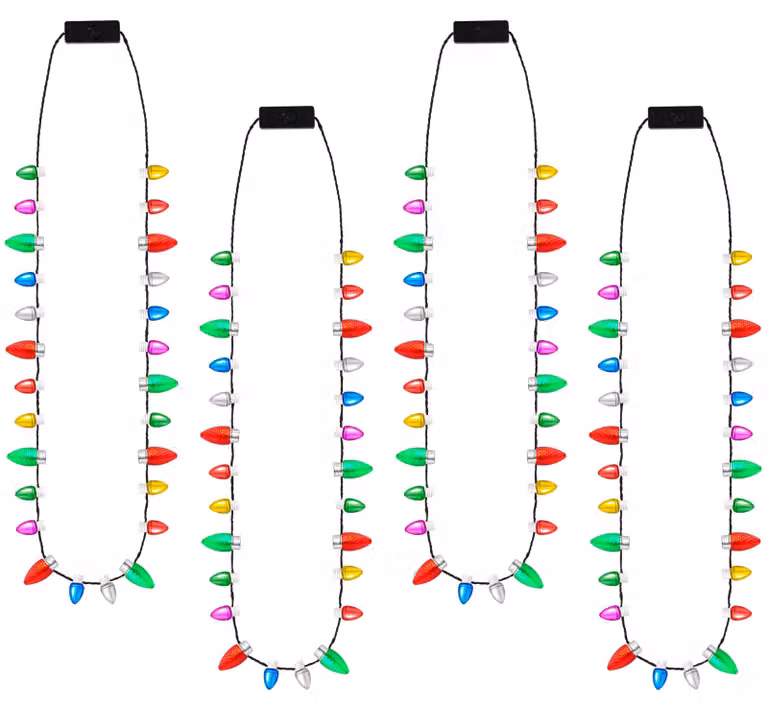 12 catene luminose a LED mini, lunghezza 45 cm, 26 lampadine, 3 modalità