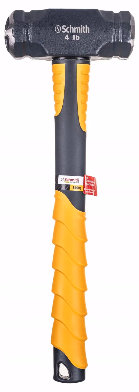 Martello Schmith Fäustel, lunghezza 16 pollici, peso 1800 g, con manico in fibra di vetro. Attrezzo professionale per artigiani, edilizia, officina e industria
