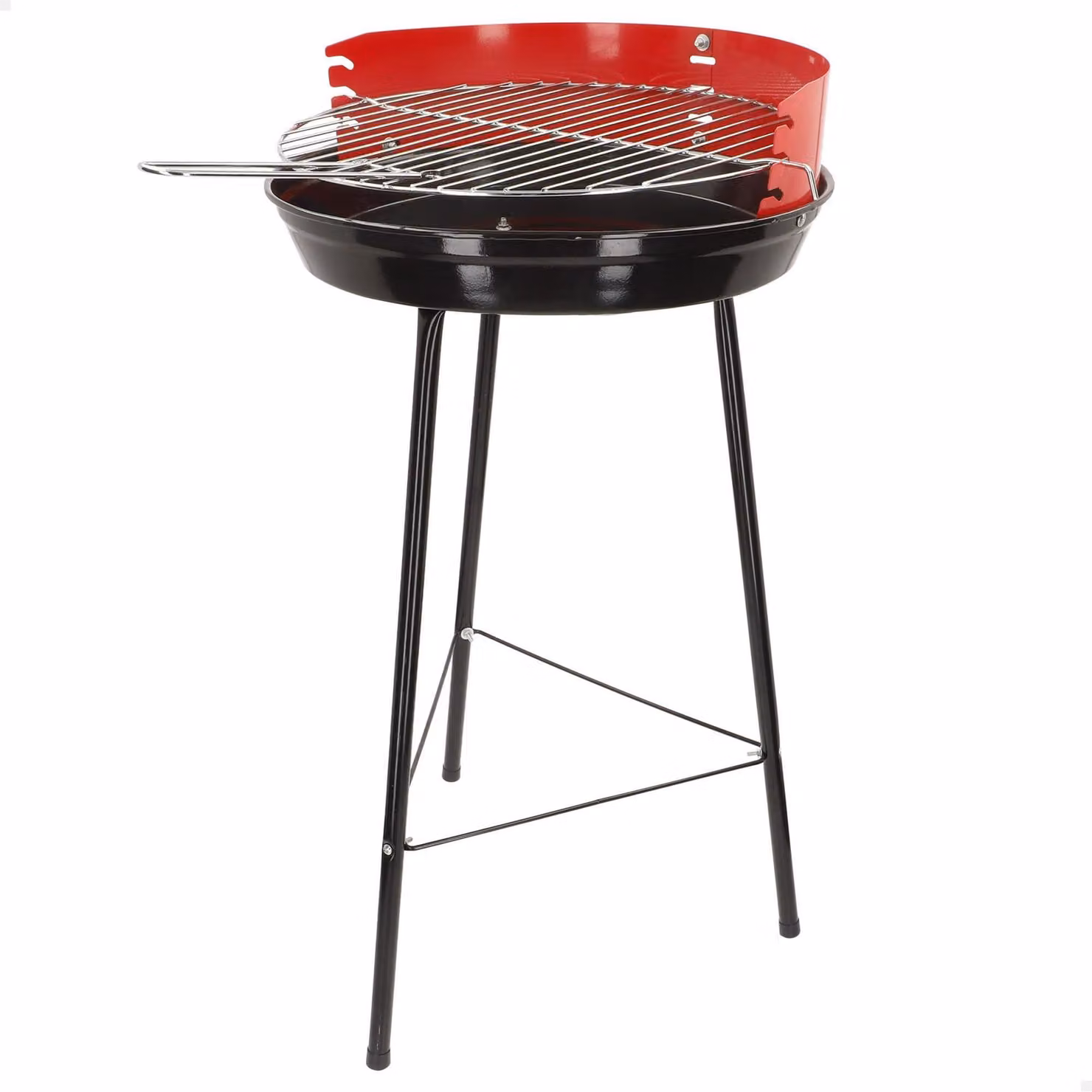 Omgoods - Griglia a carbone freestanding, diametro 42 cm - Ideale per campeggio