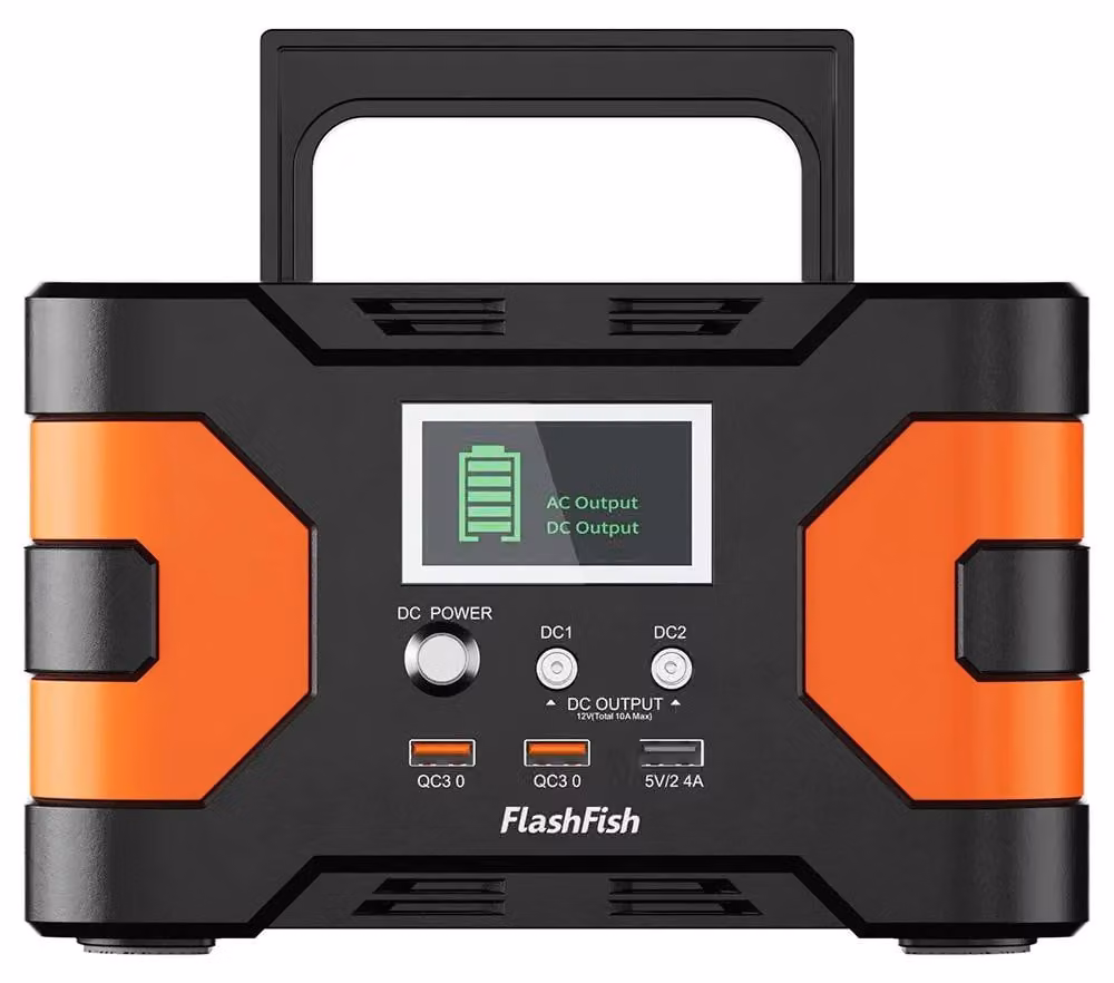 Centralina portatile - EA200 - Batteria agli ioni di litio da 166 Wh - Onda sinusoidale pura da 200 W - Potenza di picco di 400 W - Presa europea da 230 V