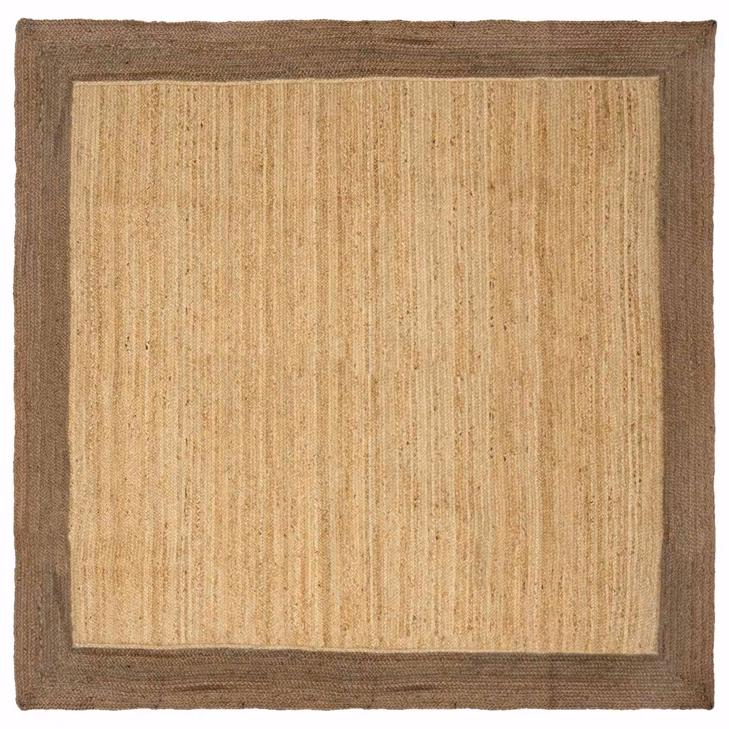 Tappeto da area moderno in juta lavabile vidaXL, Grigio e Beige, L 200 x P 200 cm
