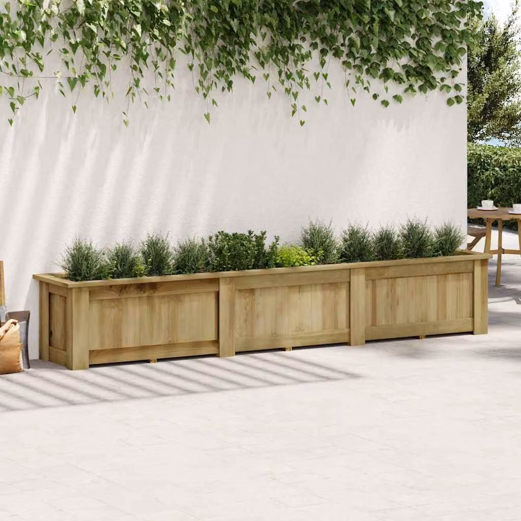 vidaXL Fioriera Rialzata 291x50x50 cm in Legno di Pino Impregnato