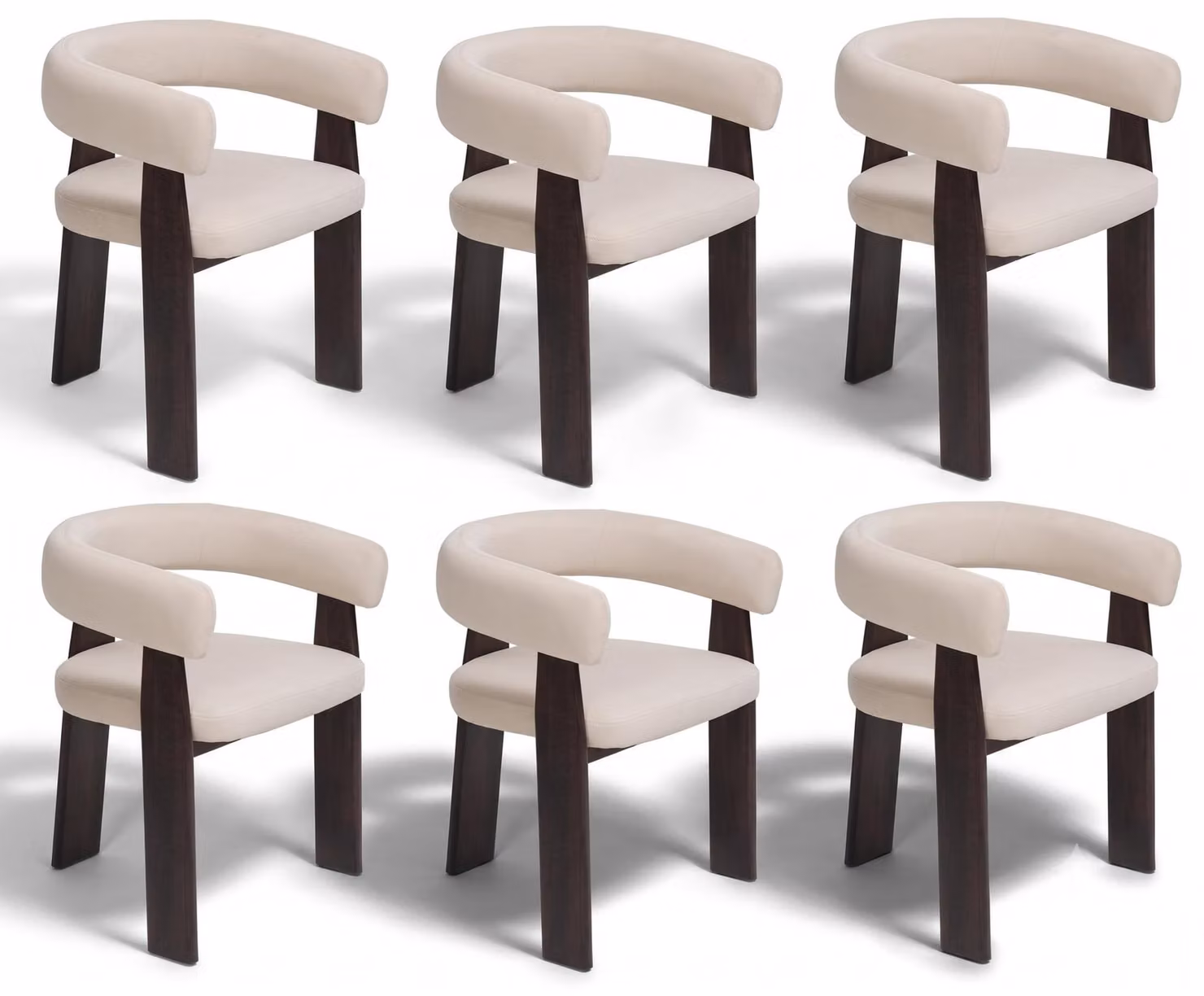 Sedie. Design moderno. Bianco. Pelle. Legno. Classiche. Accoglienti. Eleganti