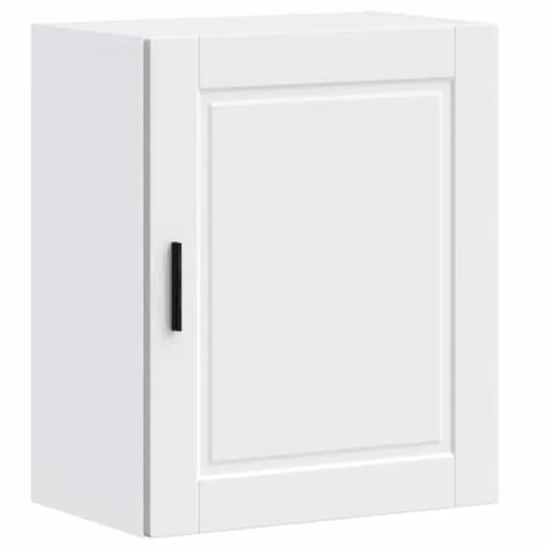 Helloshop26 Armadietto da parete da cucina, design moderno, 50 x 31 x 60 cm, in legno di ingegneria, bianco 02_0050342