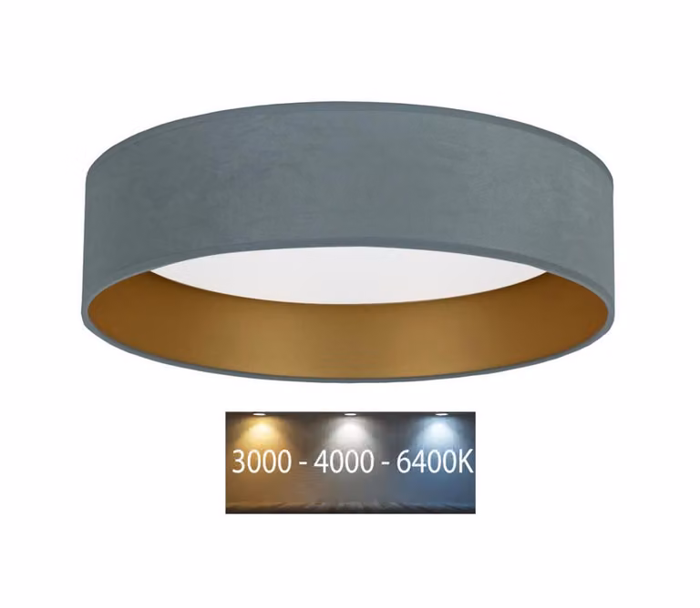 Brilagi - Plafoniera LED VELVET LED/24W/230V 3000/4000/6400K menta/oro