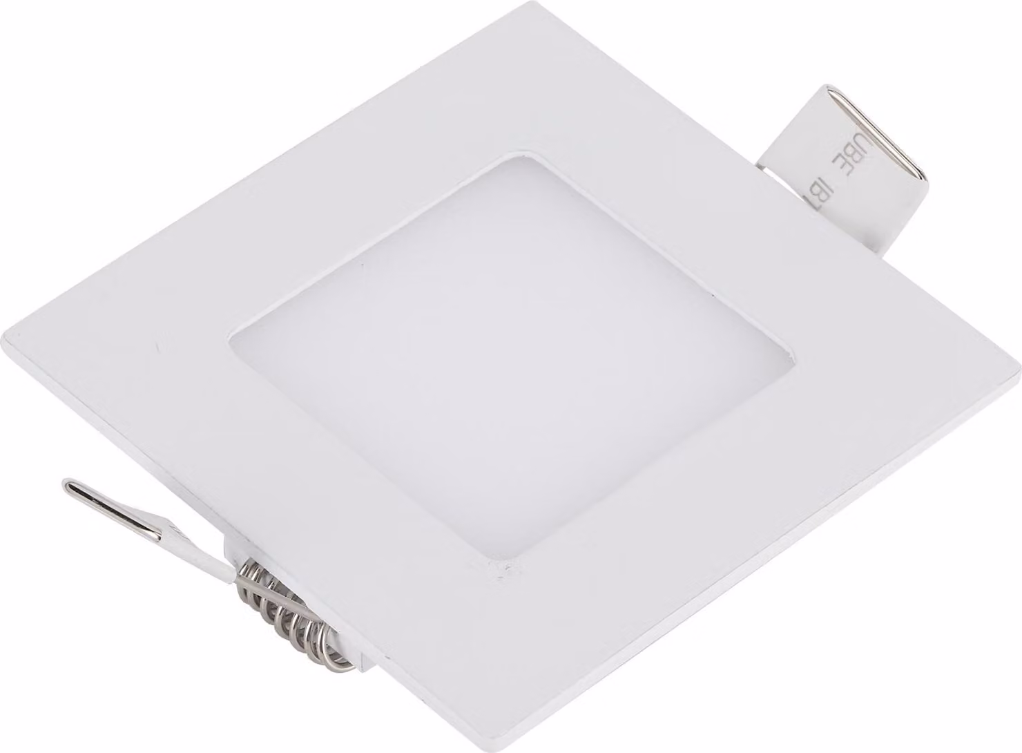 Plafoniera 12V 3W lampada interna a tetto quadrato per marina camion camper caravan bianco caldo