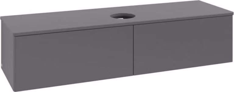 V&B Mobiletto senza struttura frontale - illuminazione Antao 160x50cm, WBP colore Lac, Anthrac. m Lac