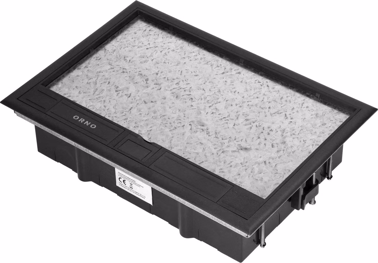 Scatola a pavimento per prese modulari 8 x 45x45 mm o 16 x 22,5x45 mm